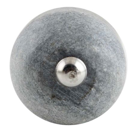 Grey Stone Round Beads Cabinet Knobs